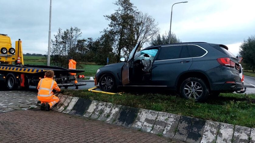 Opnieuw ongeluk op rotonde N216 in Groot-Ammers