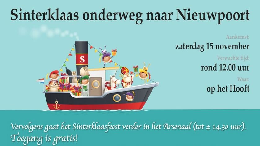 Intocht Sint en zijn Pieten in Nieuwpoort