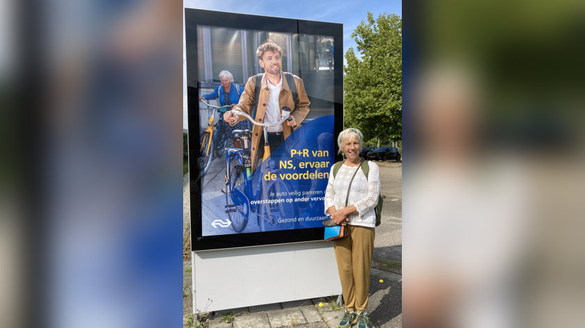 Zutphense verbaasd over prominente plek in NS-reclame