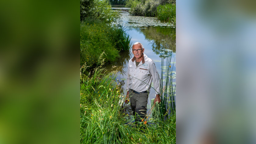 Ivo van Velthuizen neemt na 46 jaar afscheid van het muskusrattenbeheer