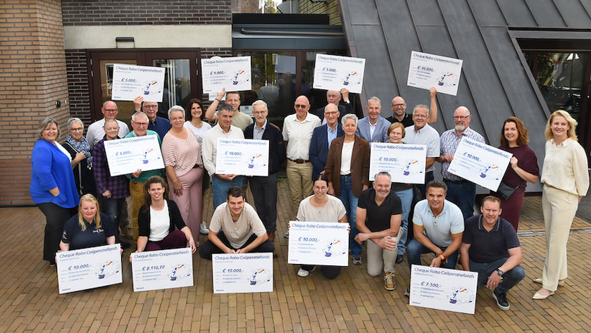 Ruim een ton uit Coöperatiefonds voor verenigingen in de Graafschap