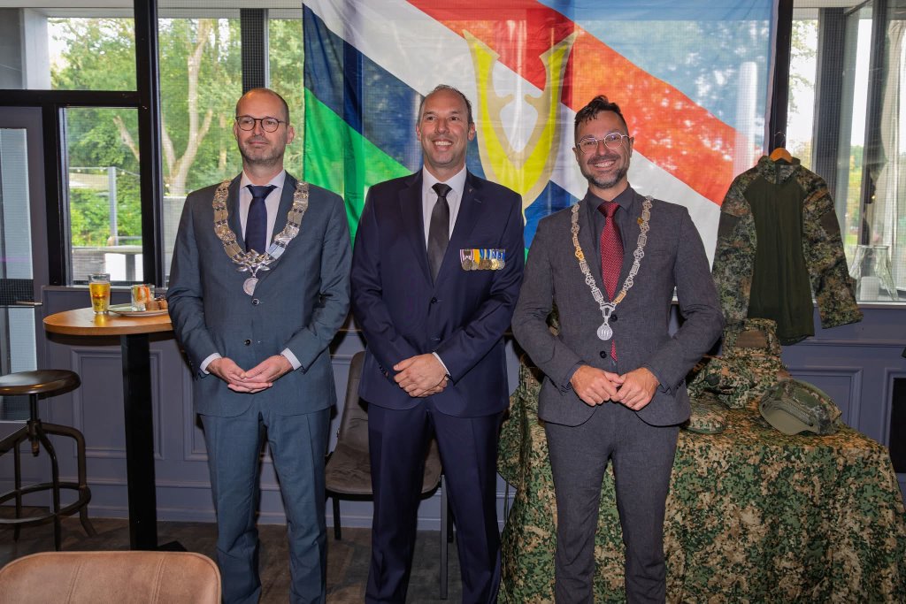 Burgemeester Patrick van der Giessen, Voorzitter John Kluter en Burgemeester Leon Anink