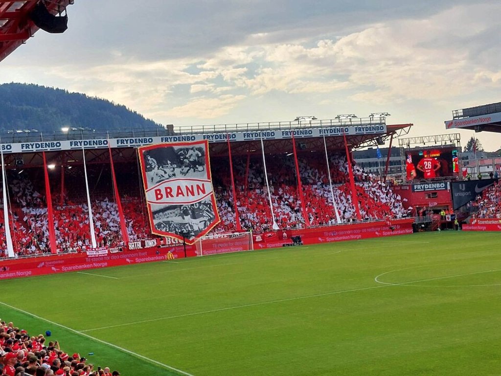 Het stadion van SK Brann eerder dit seizoen. Bron: Werner100359