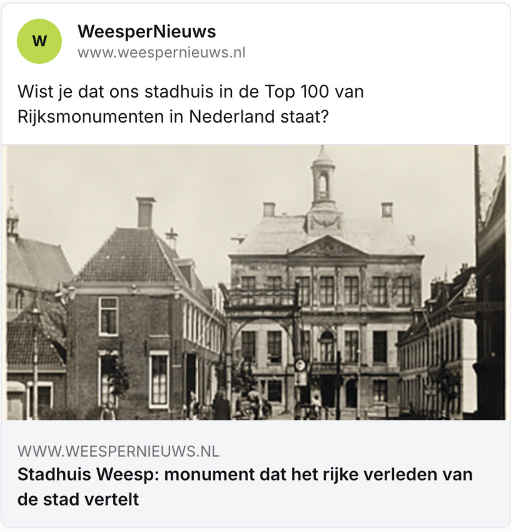 Op Facebook als link