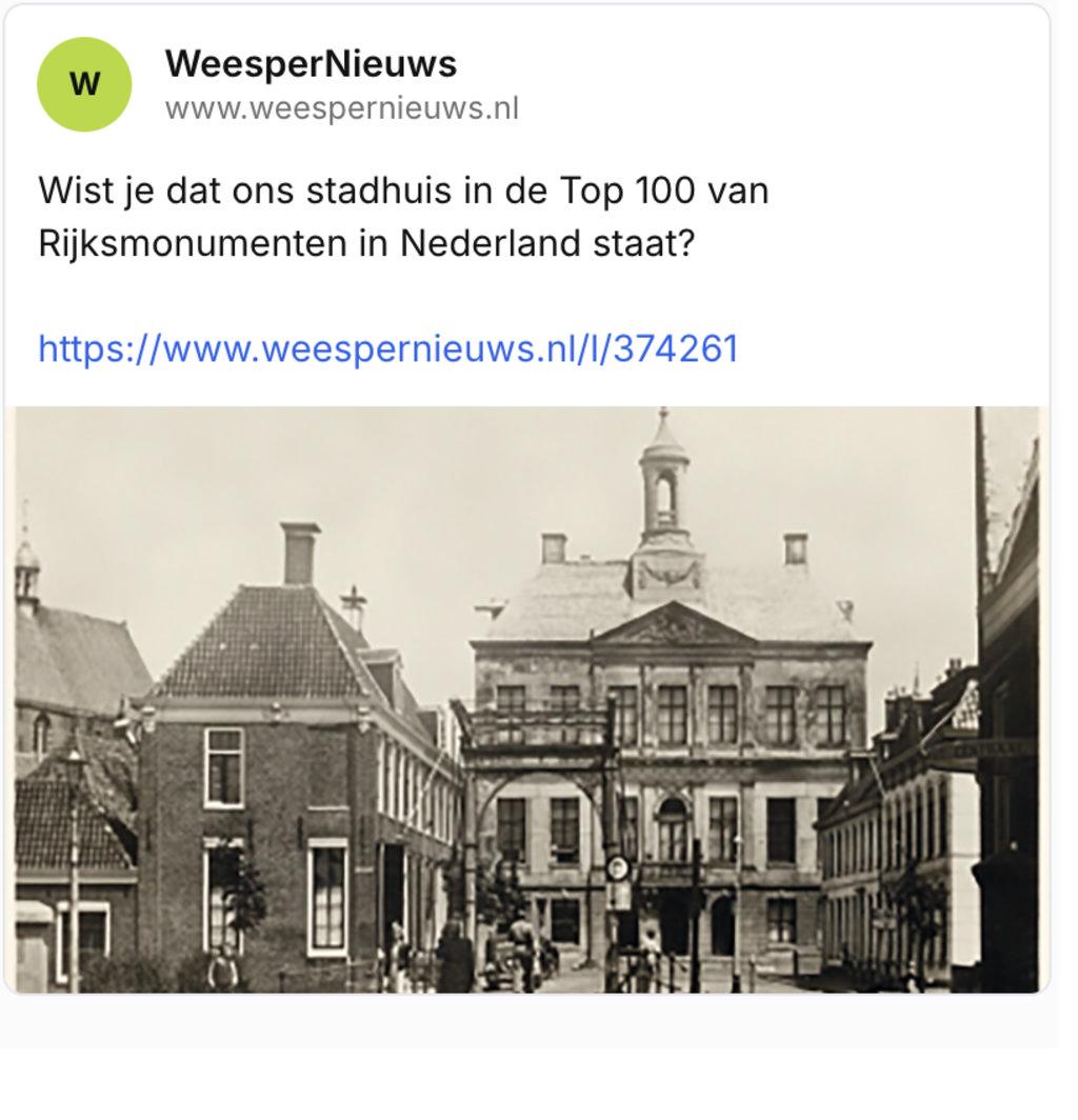 Op Facebook als bericht