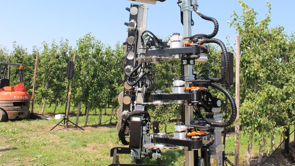 Het frame voor apparatuur bestemd voor mechanische snoei is modulair op te bouwen.