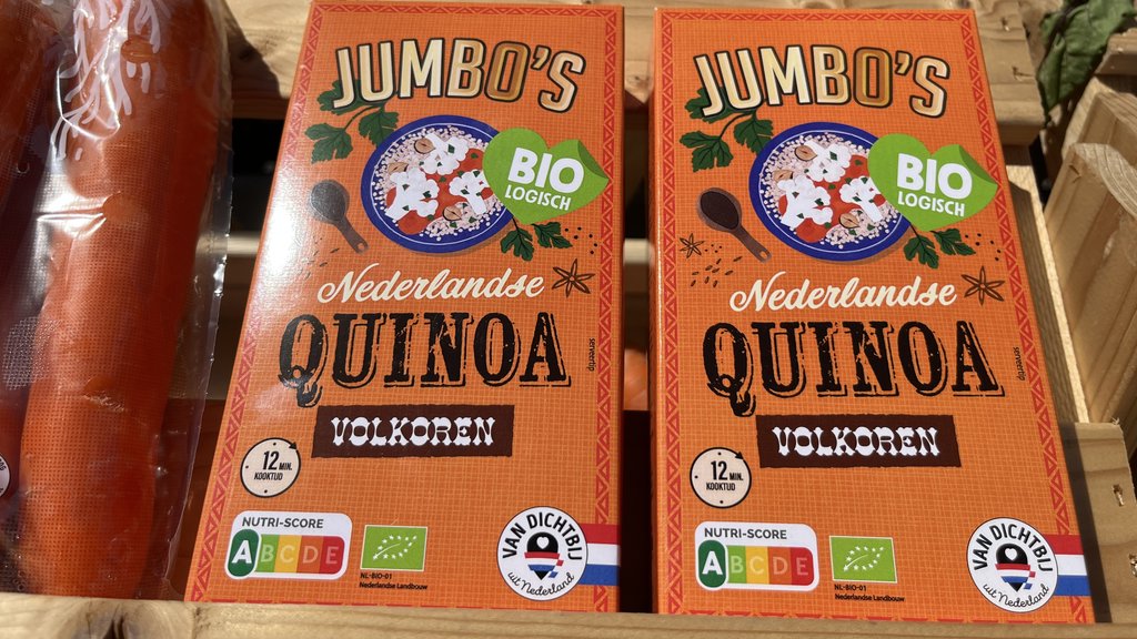 Vanaf het derde kwartaal verkoopt Jumbo alleen nog in Nederland geteelde biologische quinoa.