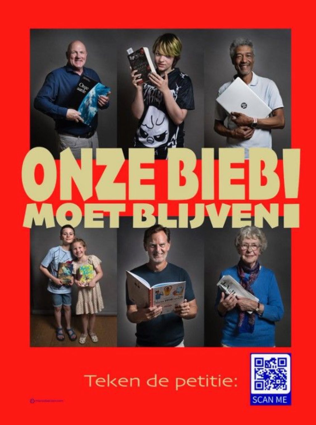De poster was door de hele stad te zien.