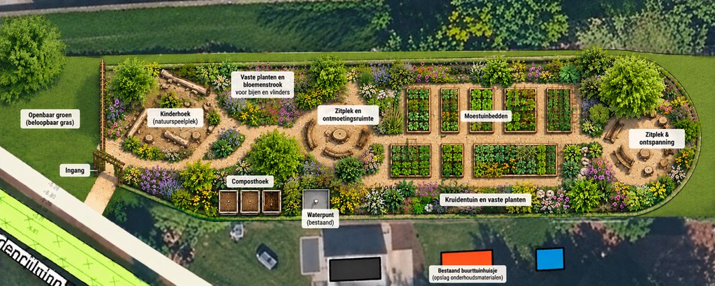 Het plan van de bewoners voor Sixhavenpark.