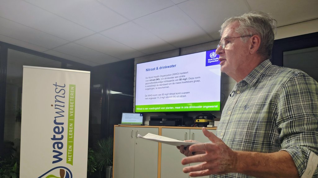 LLTB-projectleider Guido Schriever licht het project WaterWinst toe.