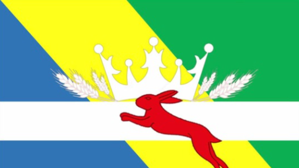 Dorpsvlag Oudemirdum. Onthulling in 2021
