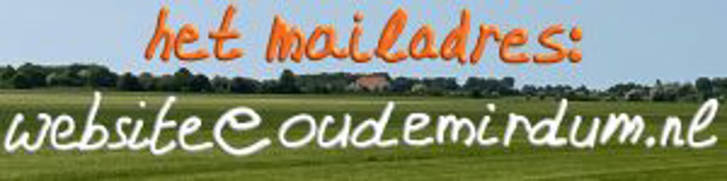 Mailadres website oudemirdum