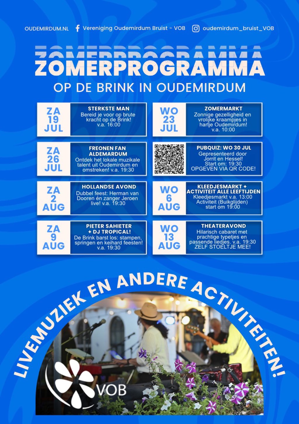 JPG Zomerprogramma 2025 Vereniging Oudermirdum Bruist