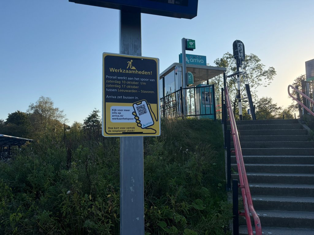 Werkzaamheden aan het spoor Leeuwarden - Stavoren
