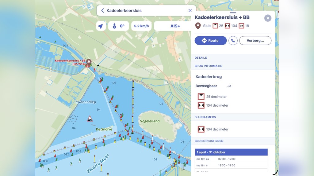 Met dank aan Waterkaarten app