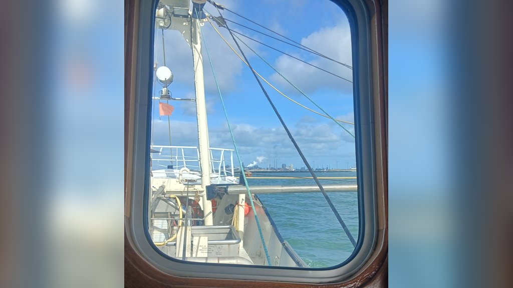 Gezicht op IJmuiden.
