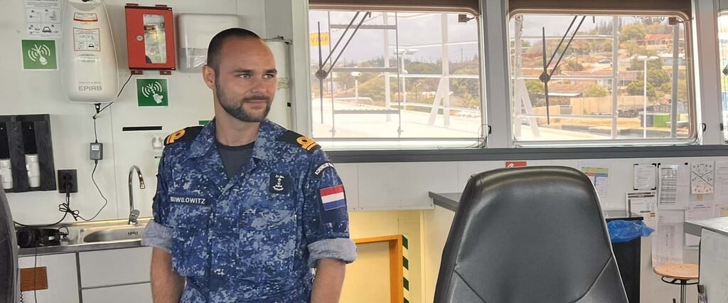 David Budwilowitz, wachtsofficier Zr.Ms. Pelikaan