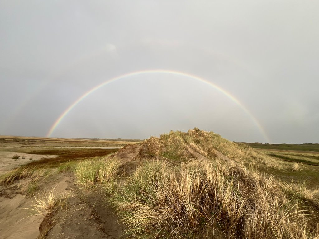 Regenoog in De Slufter