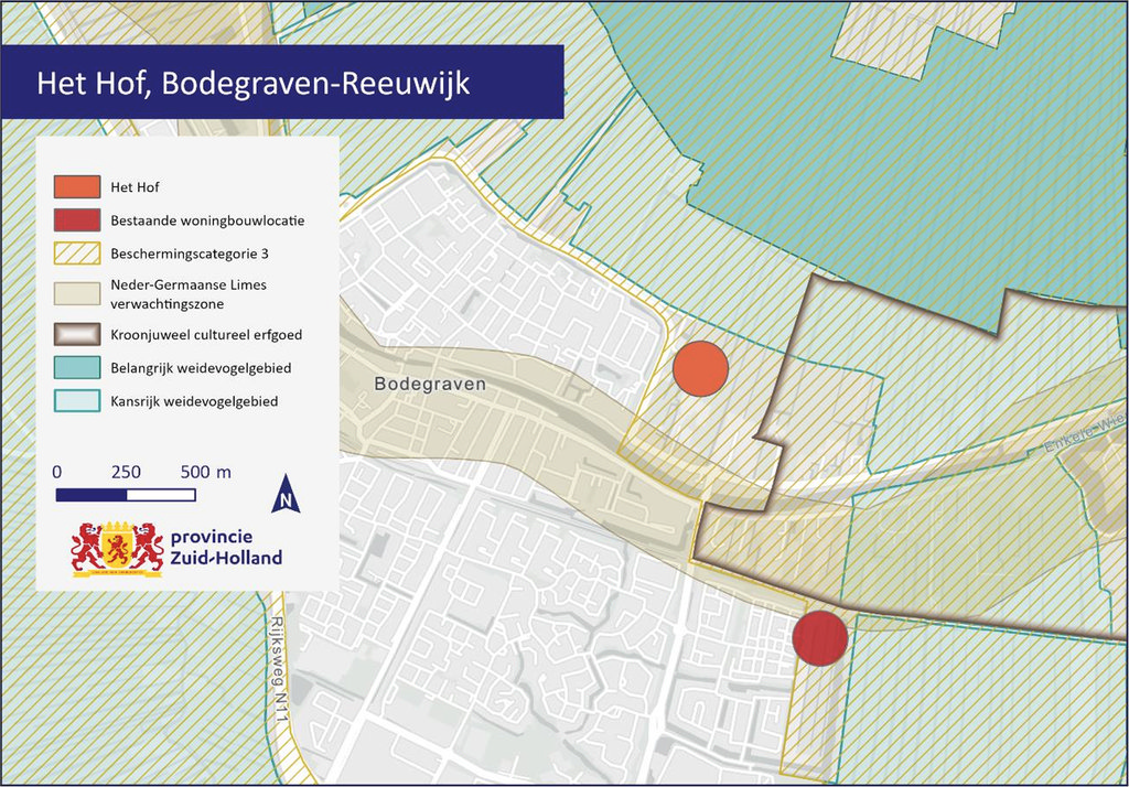 Woningbouwlocatie Het Hof in Bodegraven.