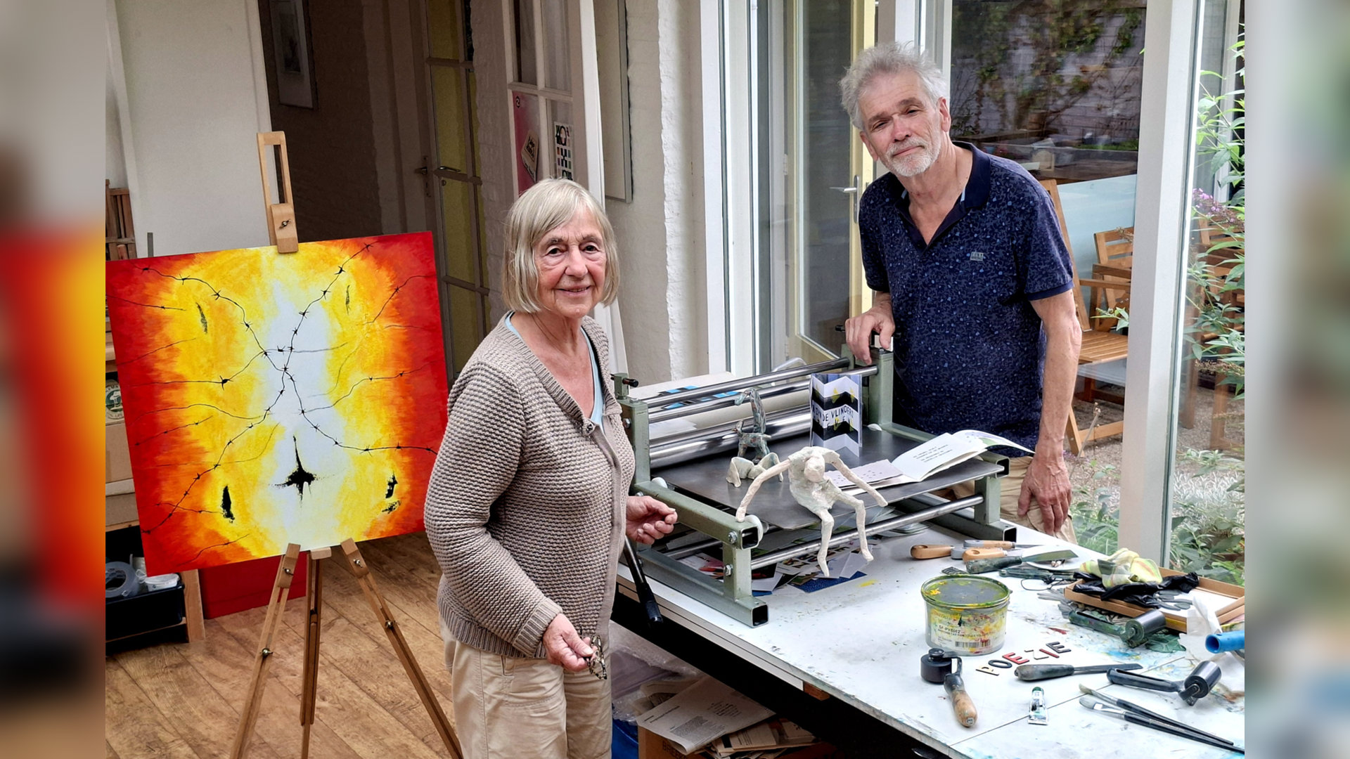 Atelierroute brengt kunst en poëzie samen