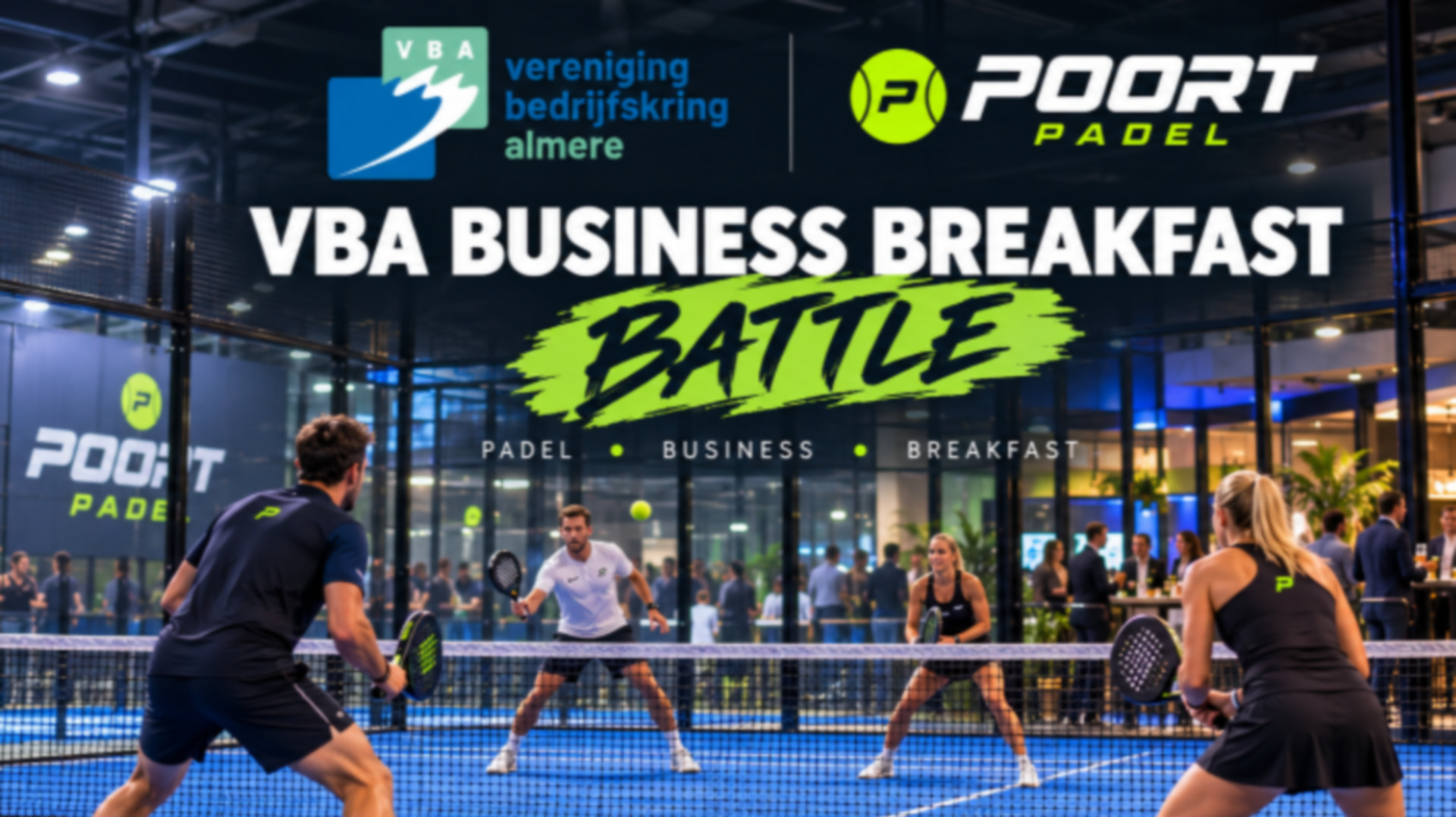 Sportief netwerken op de padelbaan