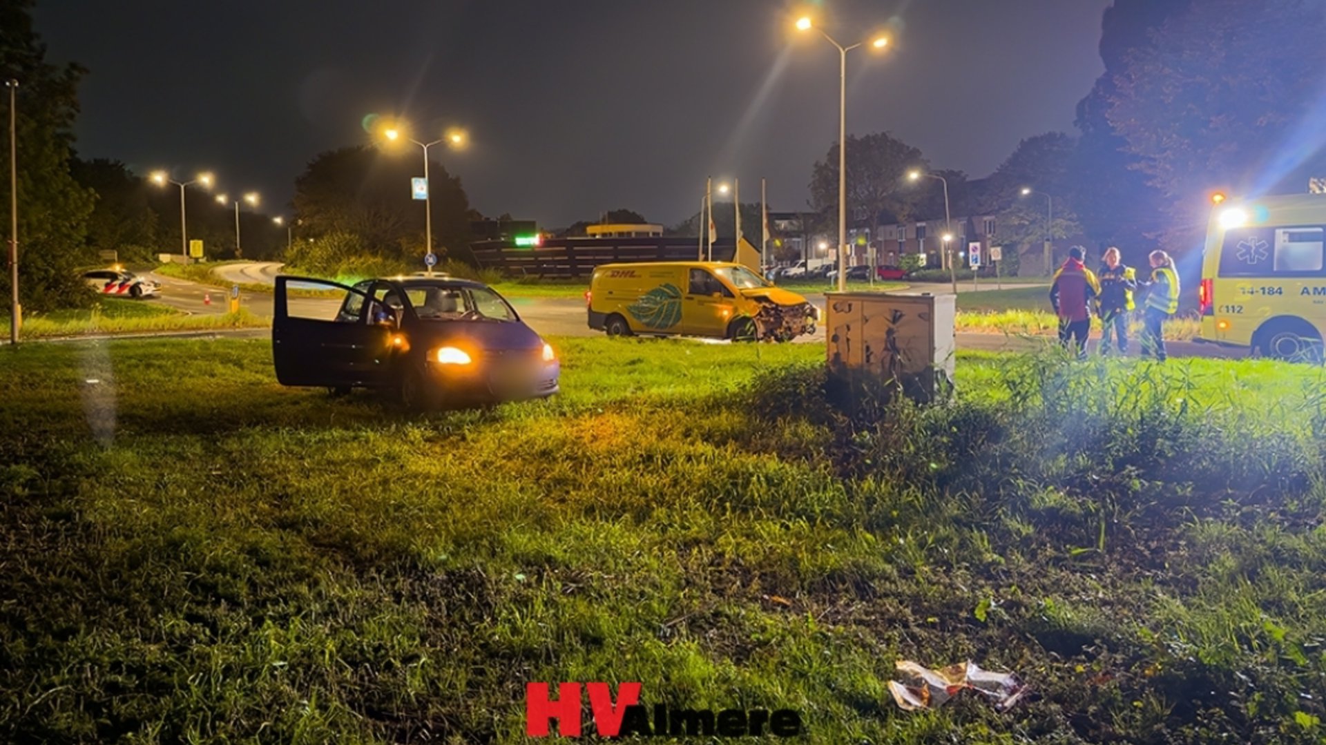 Gewonde bij botsing tussen auto en bestelbus