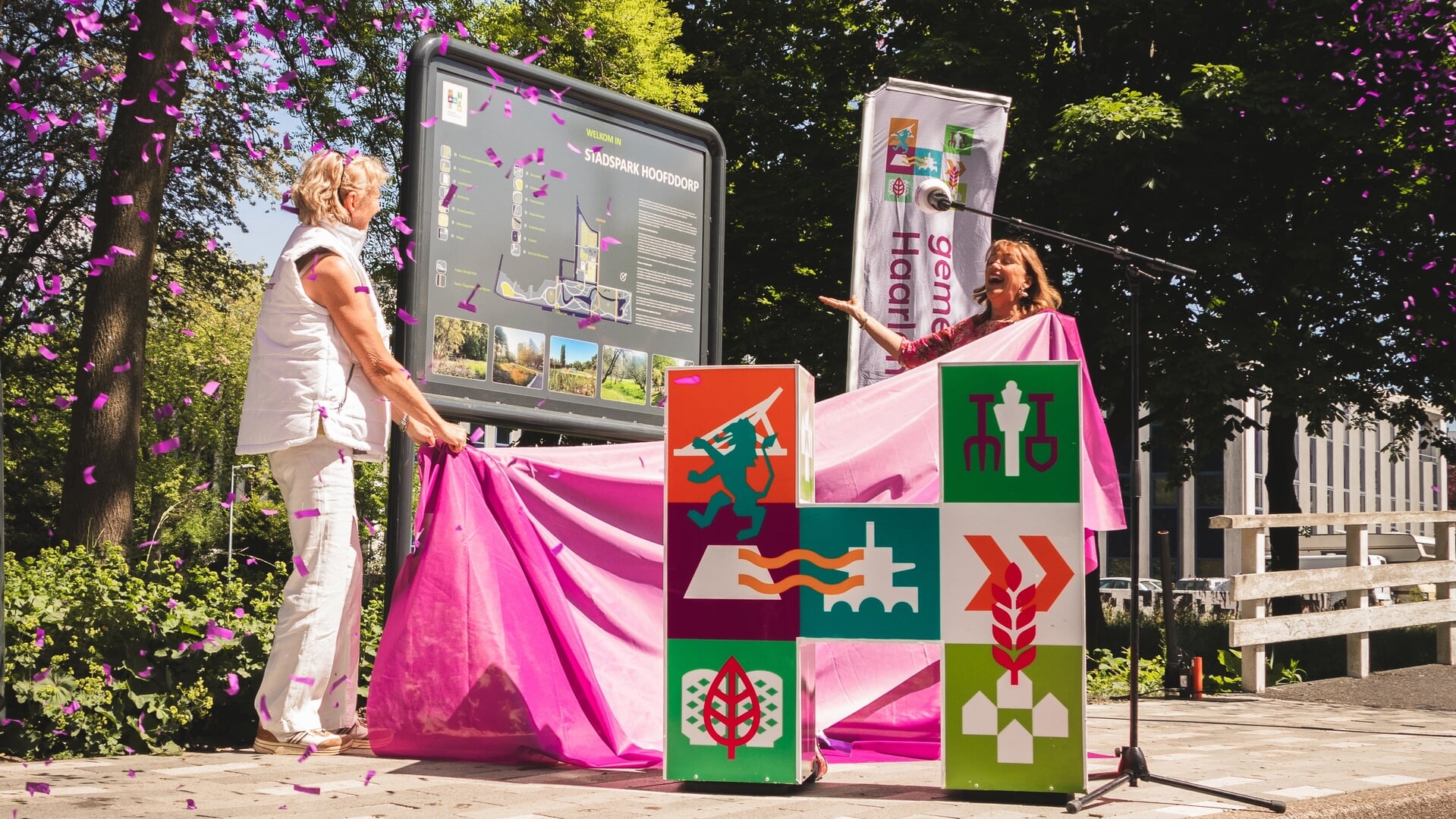 Stadspark Hoofddorp officieel geopend door wethouder Ruigrok
