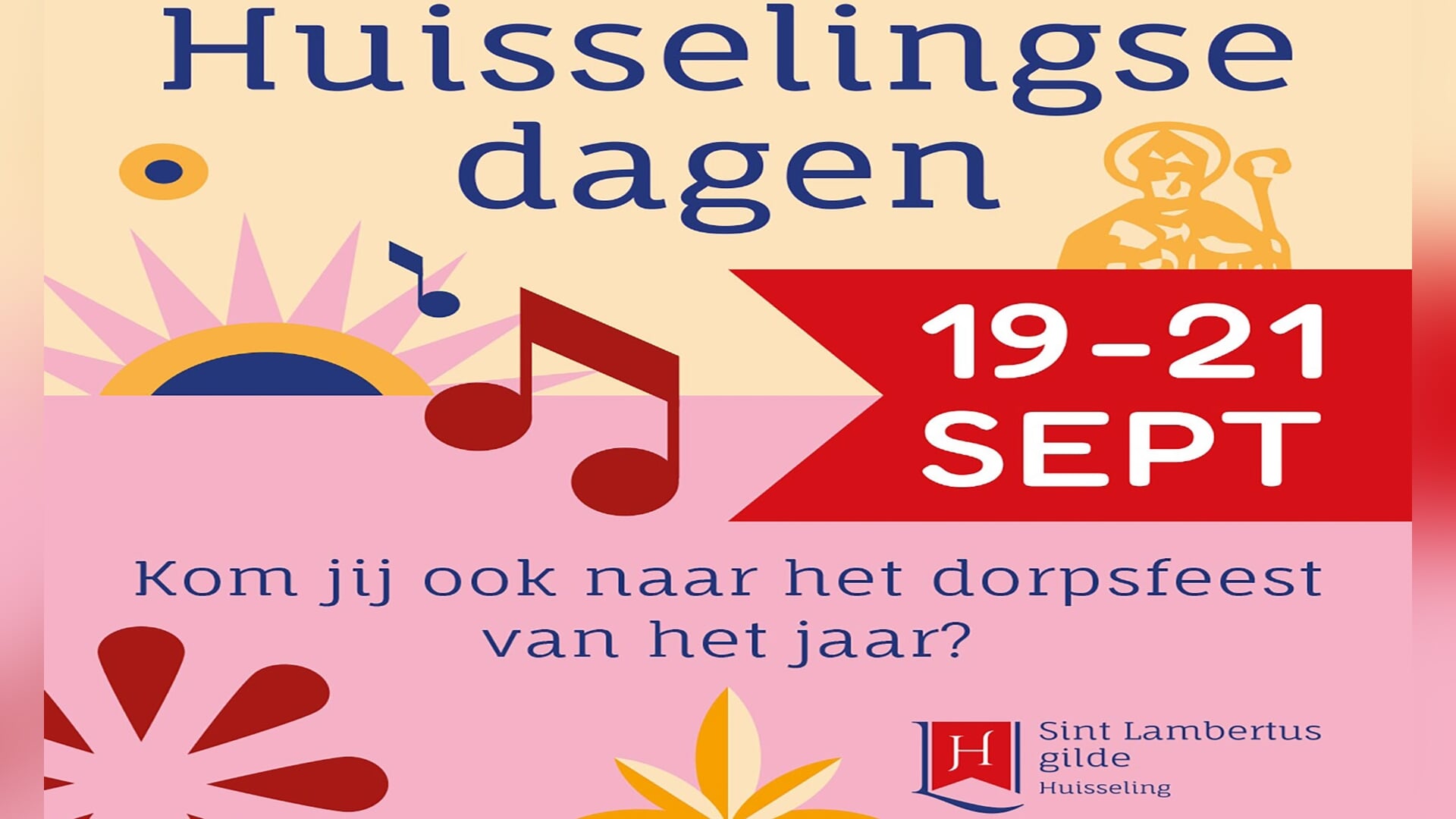 Sint Lambertusgilde Huisseling viert veertigjarig jubileum