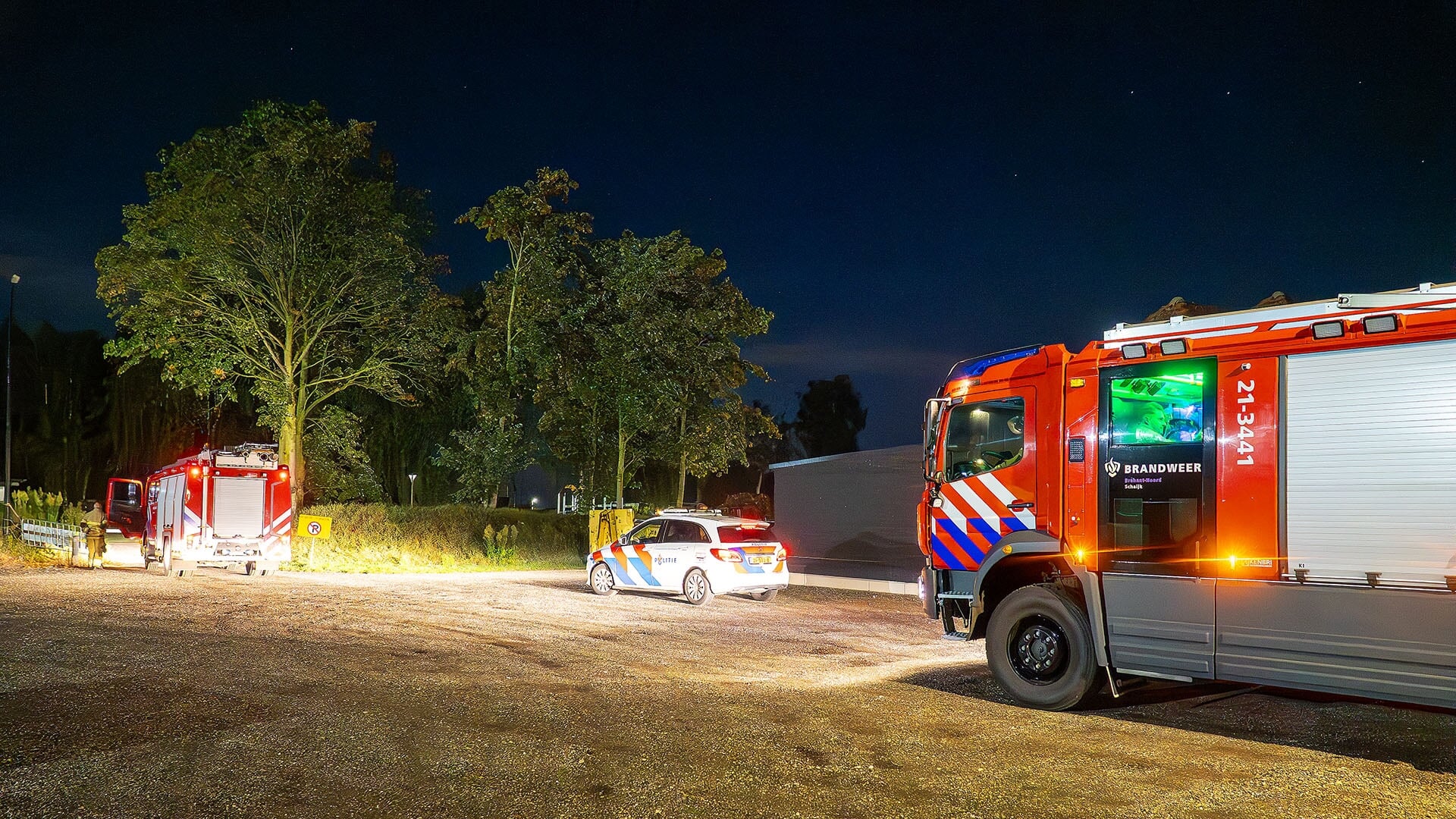 Brandweer rukt uit naar camping De Brug in Herpen
