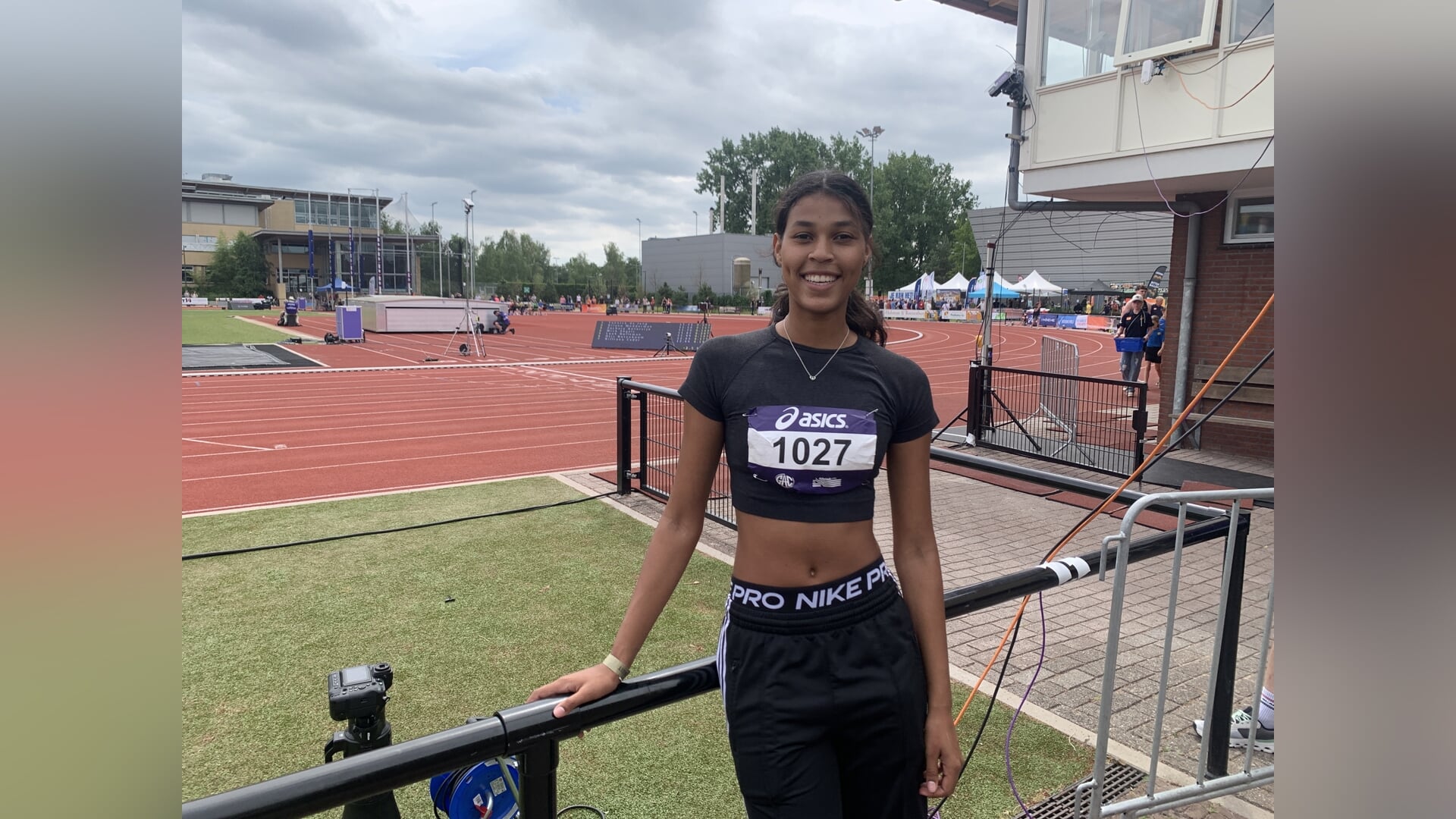 Curaçaose atlete Rivka Goede (18) laat zich zien op NK Atletiek U20