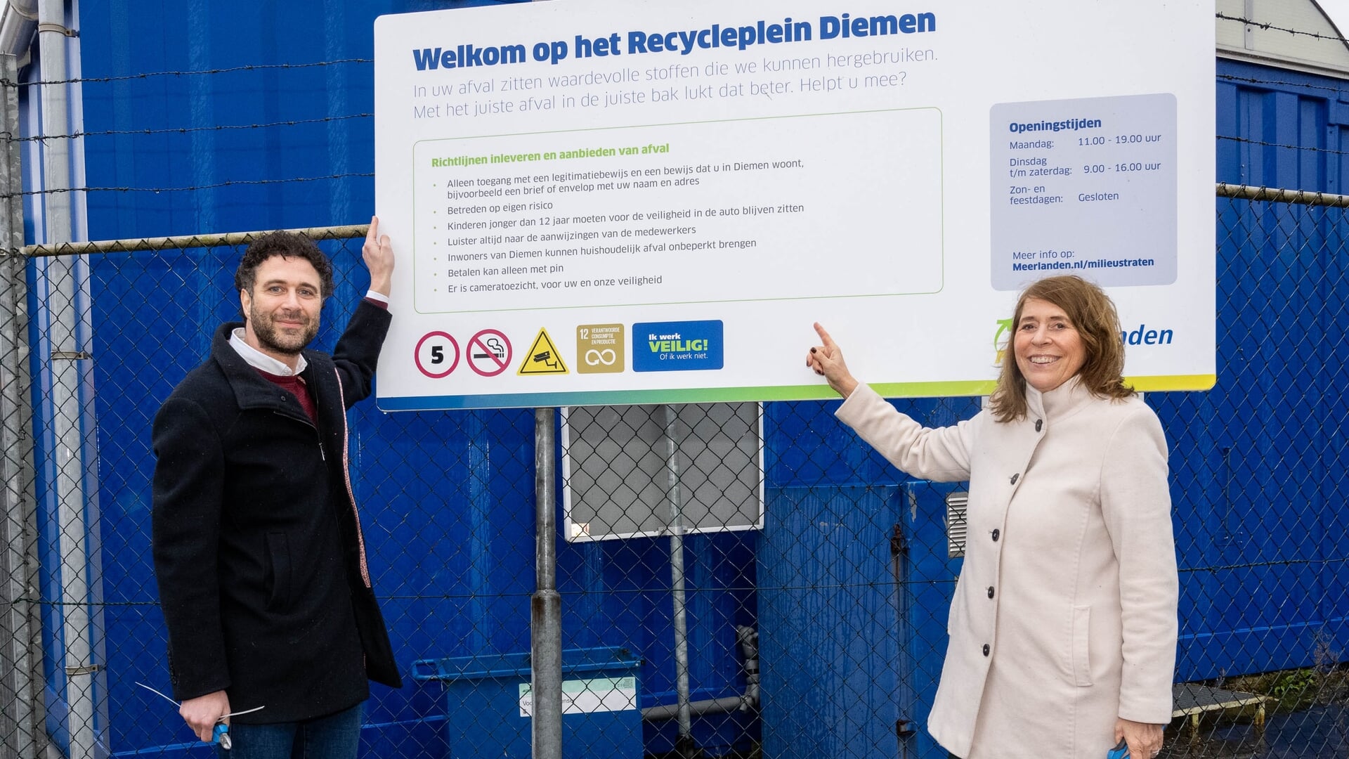 Het opgeknapte recycleplein is geopend