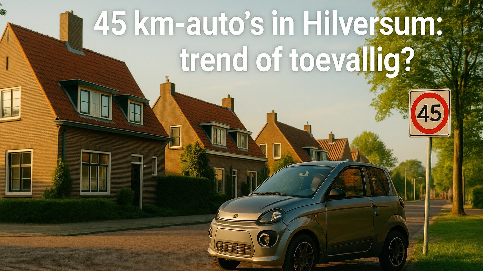 Hilversum - Groeit het aantal 45-km-auto’s net zo hard als landelijk?
