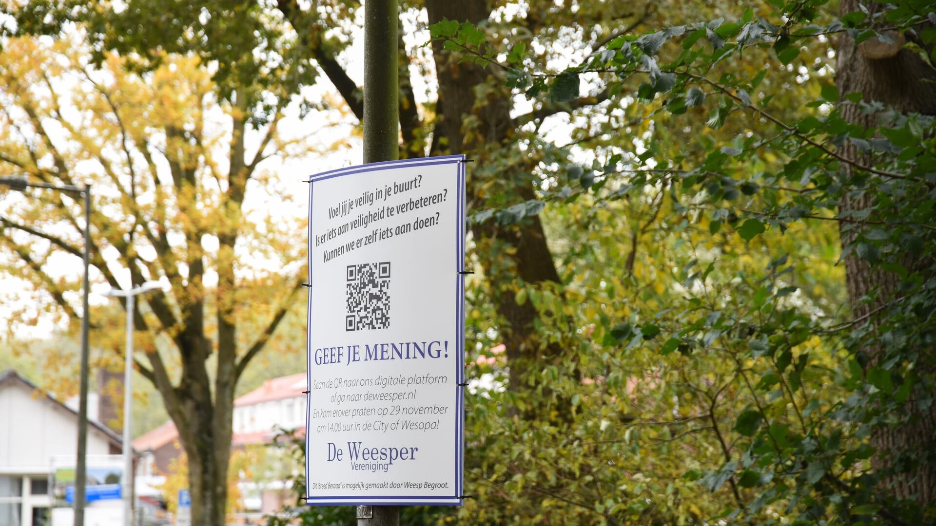 Weesper Vereniging houdt breed onderzoek naar veiligheid in de stad