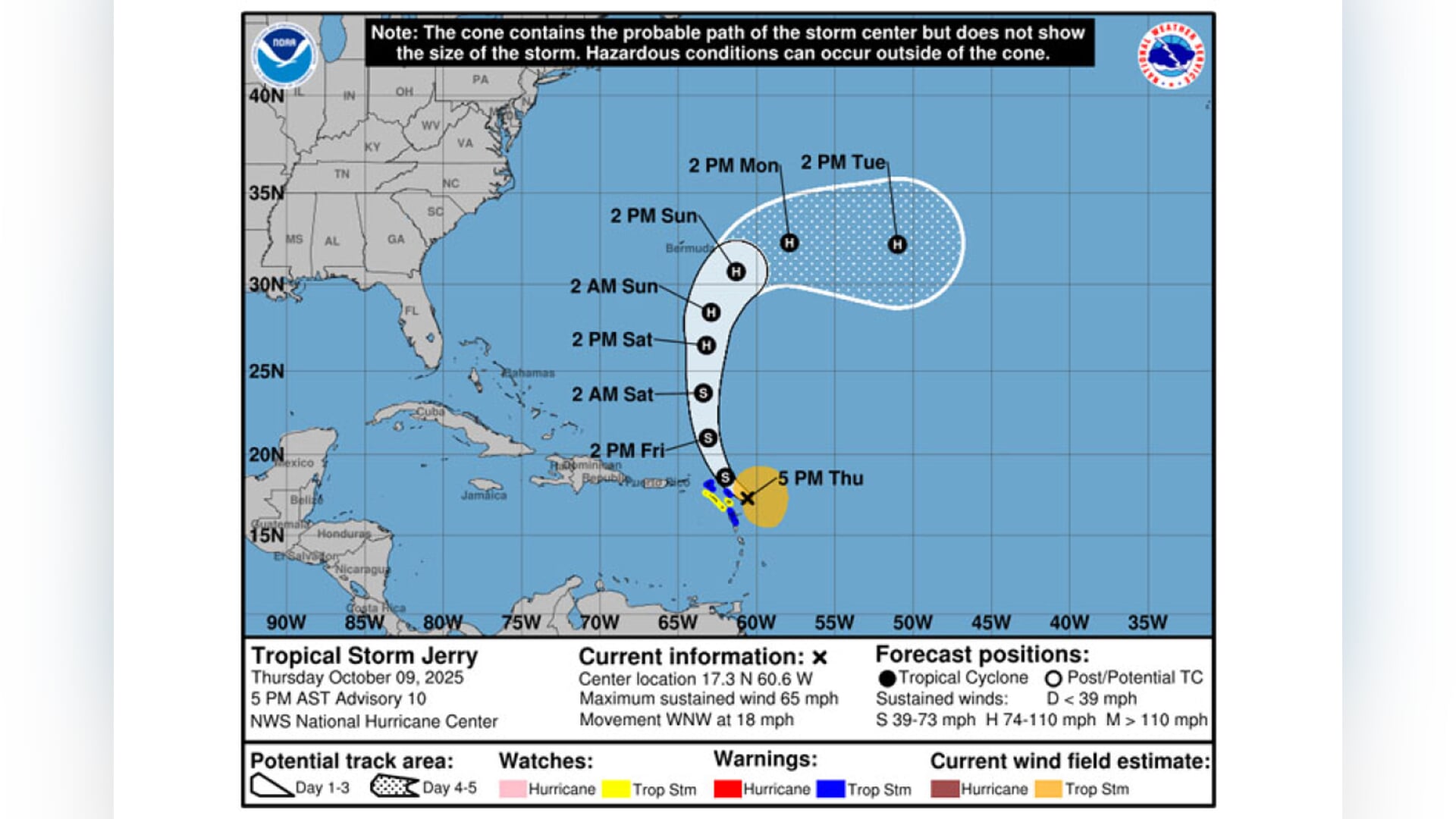 Overheidsgebouwen Sint Maarten dicht om storm Jerry