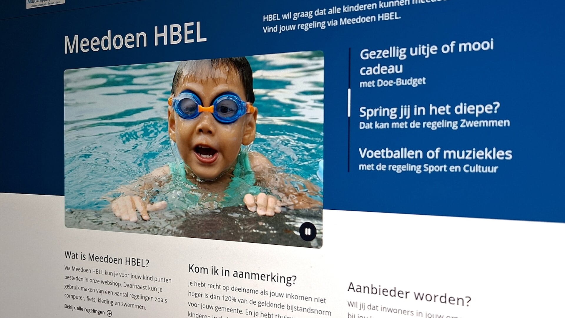 Kinderarrangement Meedoen HBEL werkt weer na storing - HuizerNieuws