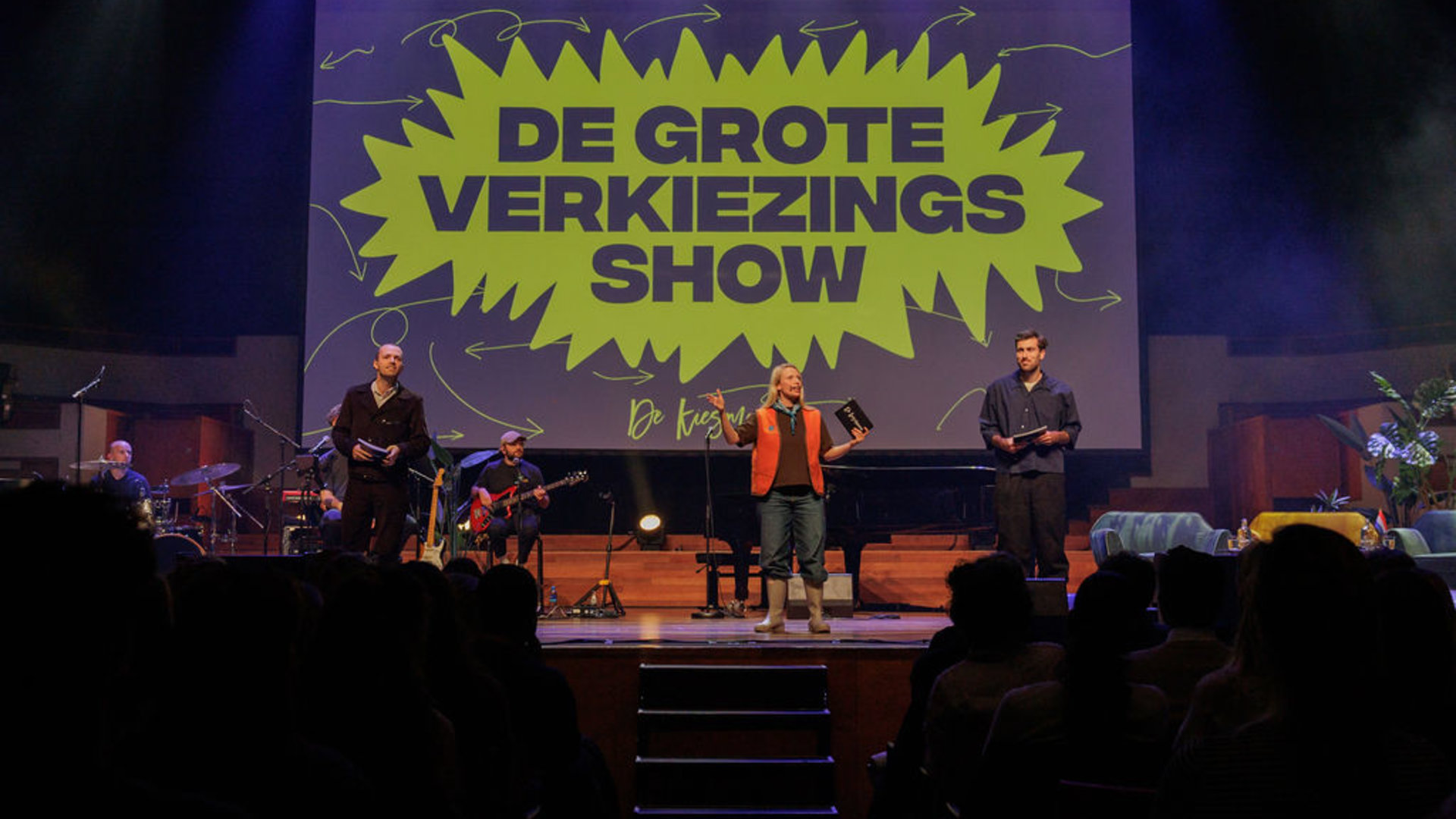 Verkiezingsshow met De Kiesmannen in Hilversums Raadhuis: politiek met humor en vaart