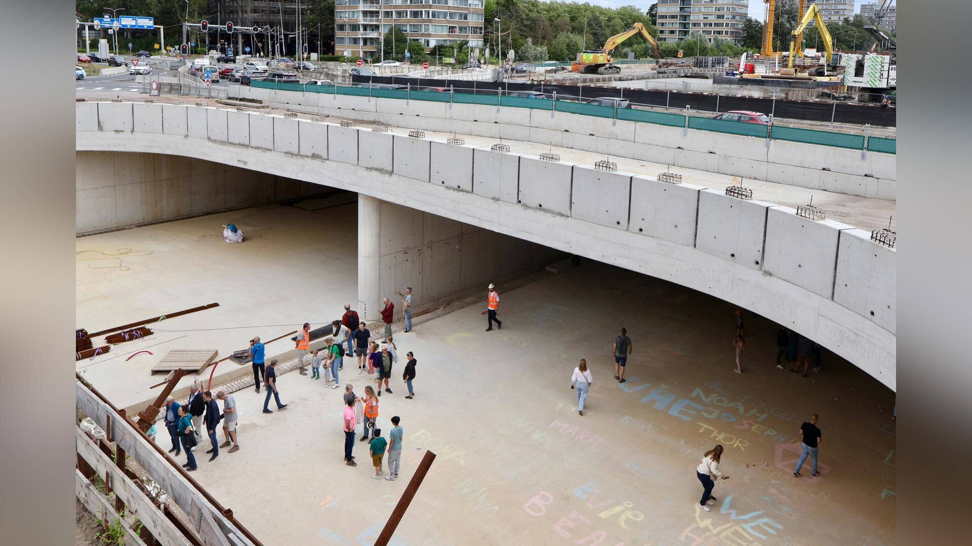 Maar liefst 900 bezoekers daalden af naar de verdiepte ligging tijdens Dag van de Bouw