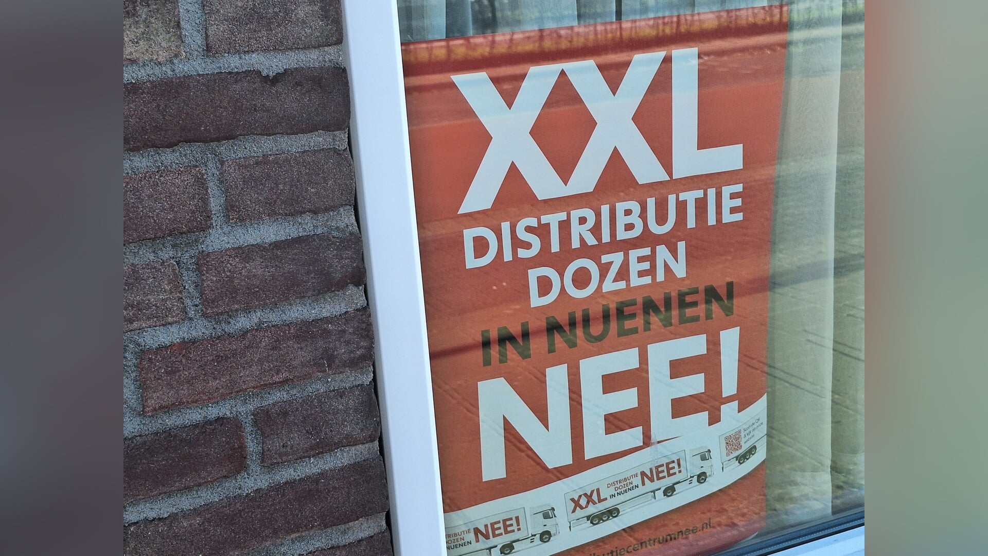 Demonstratie tegen distributiehallen