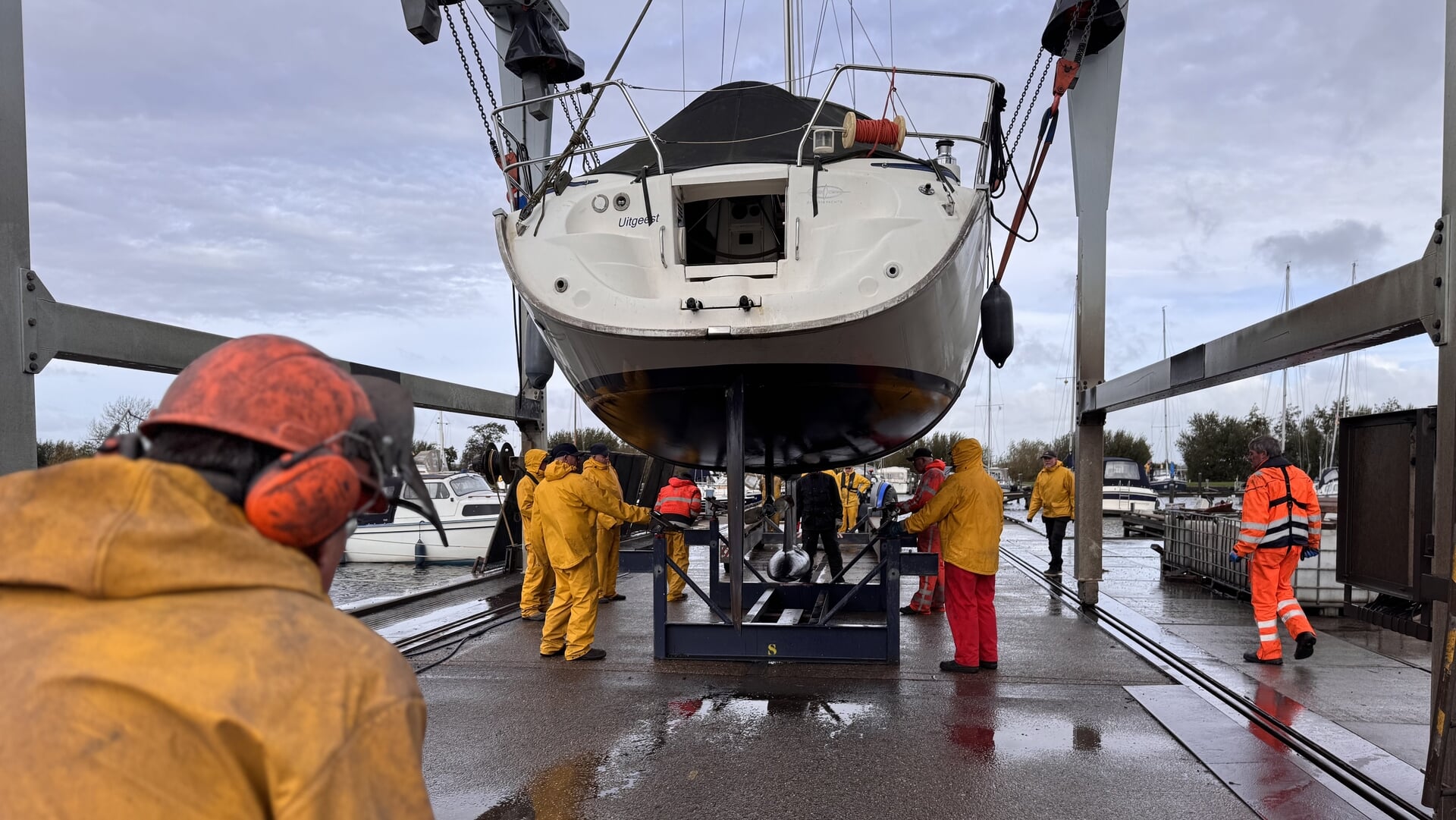 Stoere mannenklus door weer en wind
