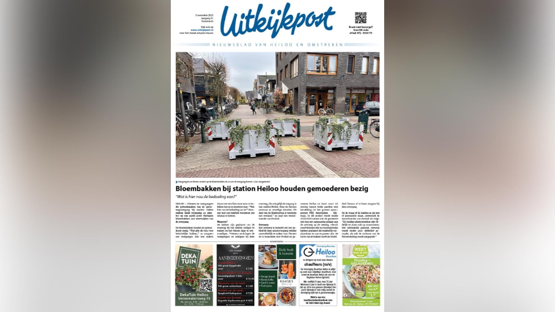 Bekijk hier de krant van 5 november