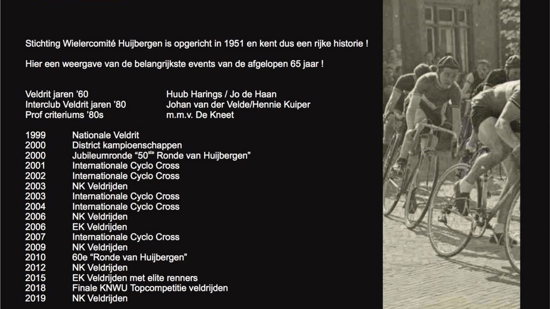 Huijbergen eert wielerhistorie met tentoonstelling