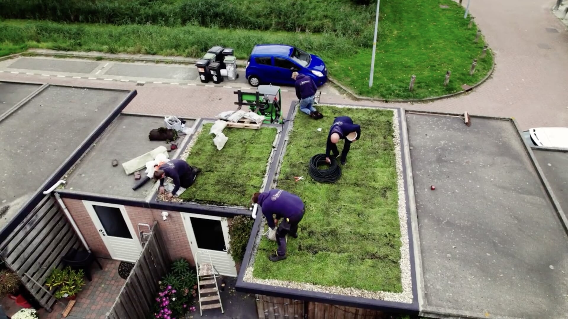 Zeven groene daken in Lisserbroek dankzij steun van Rijnland