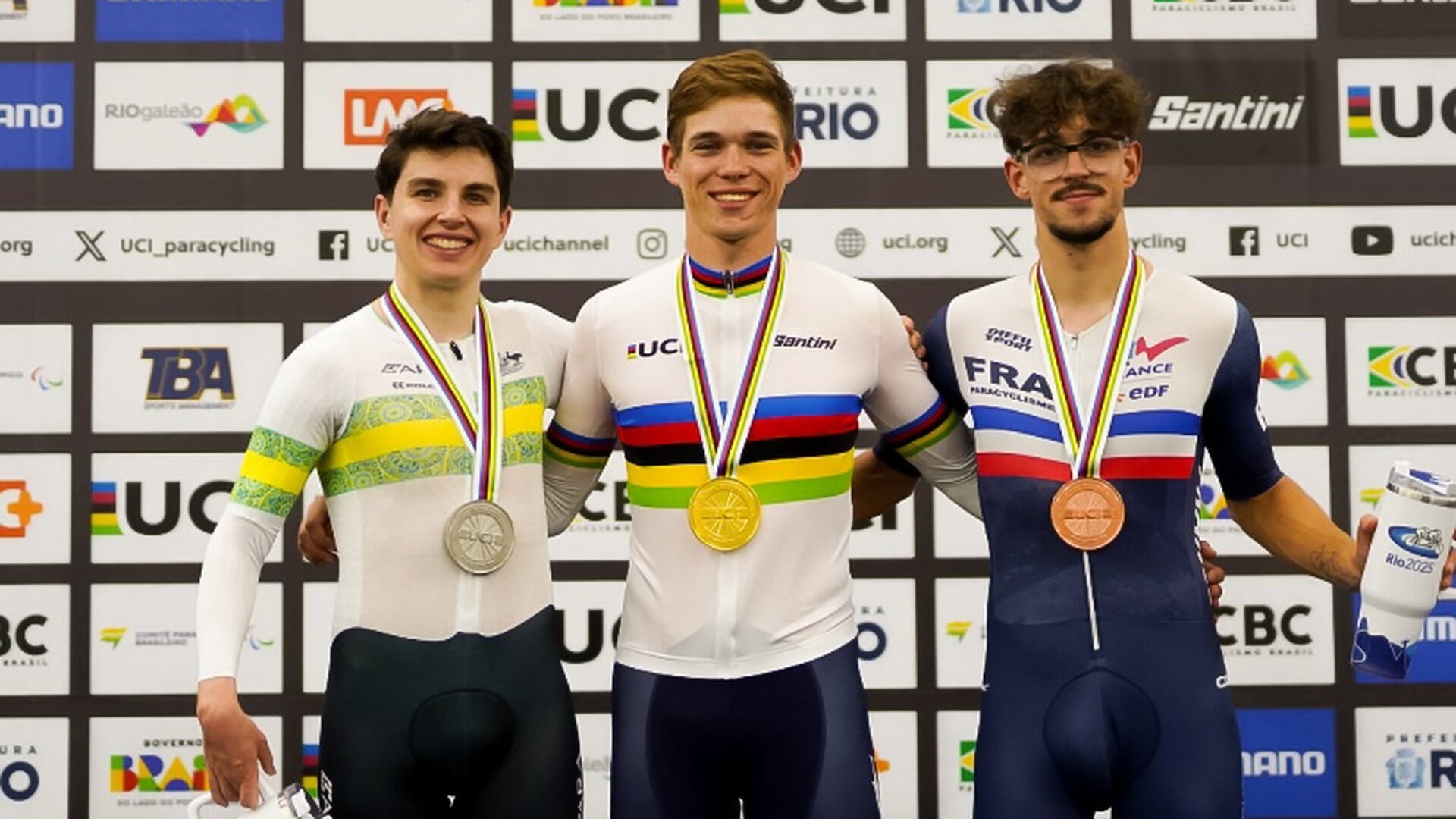 Winst voor Hidde (22) op WK baanwielrennen