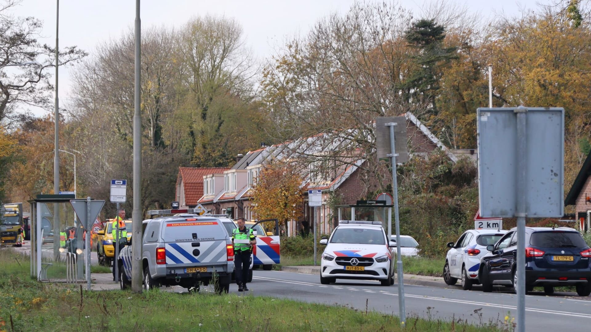 N513 tijdelijk afgesloten na vondst oud explosief