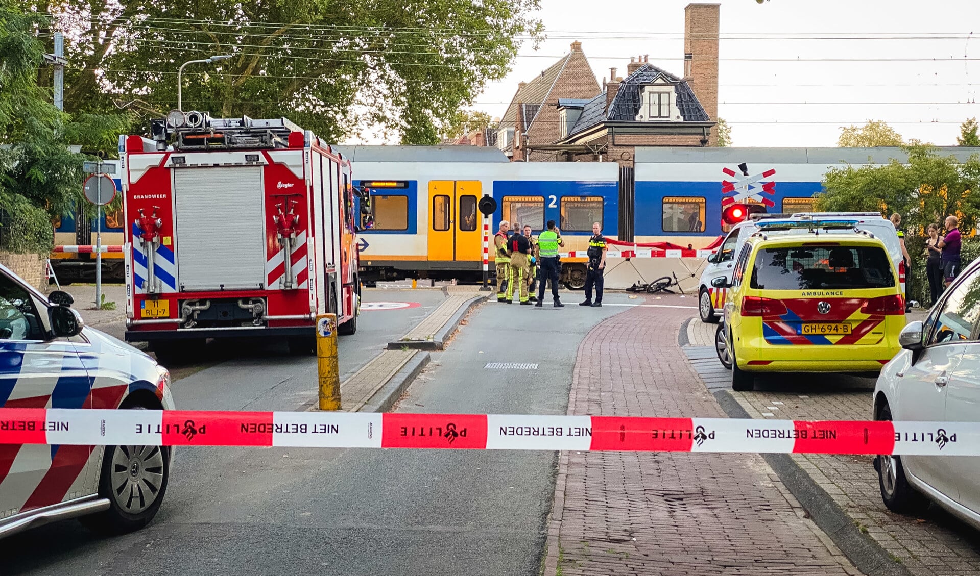 Geen treinenen tussen Haarlem en Zandvoort door aanrijding in Overveen