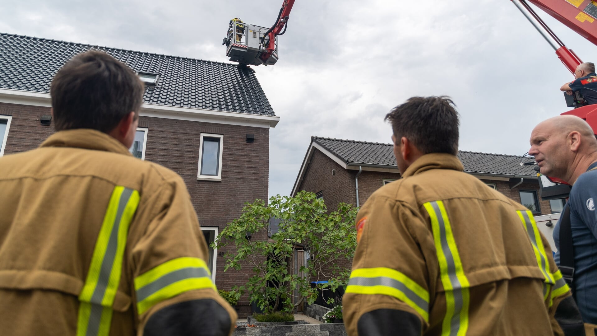 Blikseminslag in woning Sommelsdijk