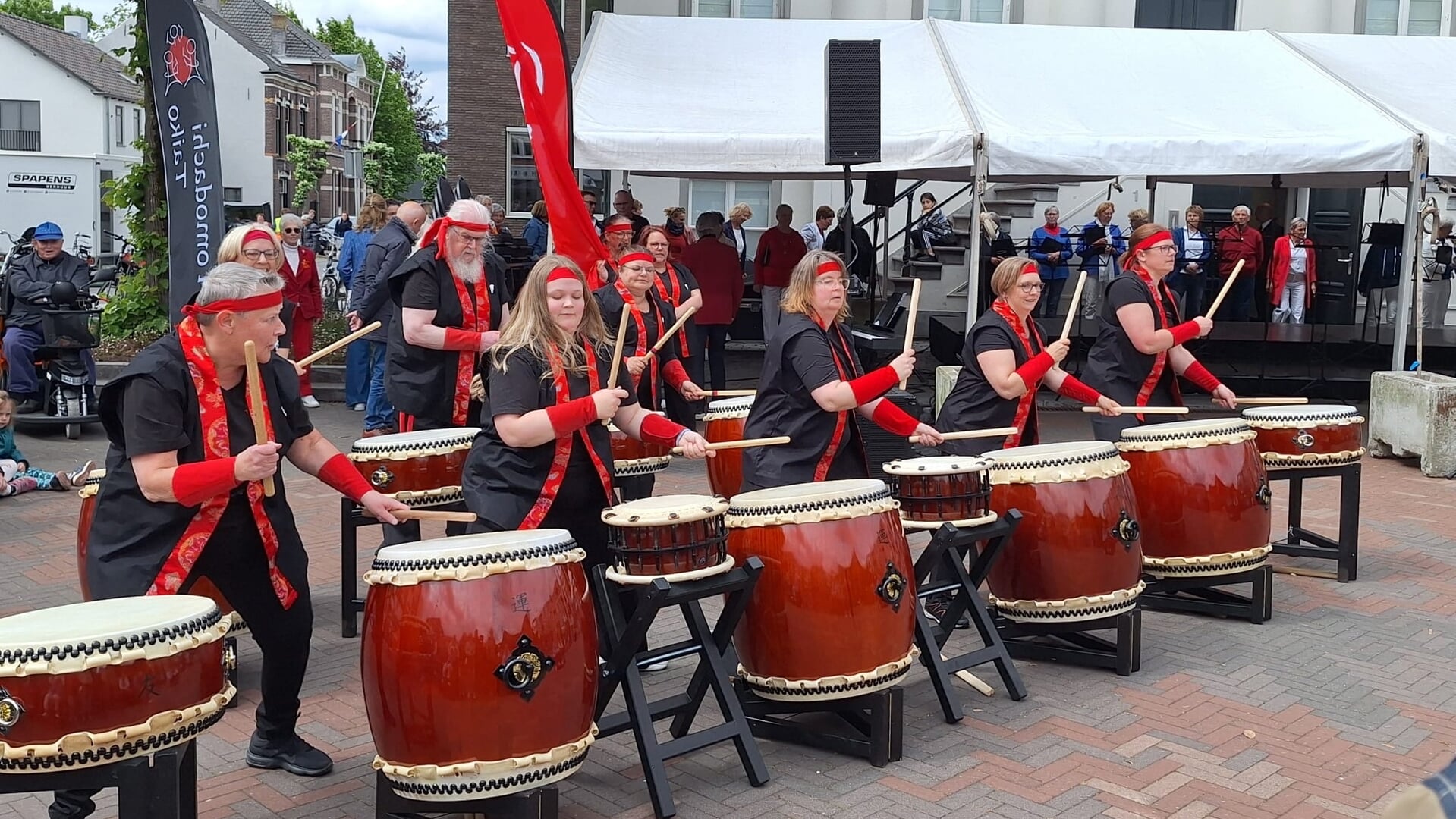 Japanse drums bij molen De Windvang in Goedereede