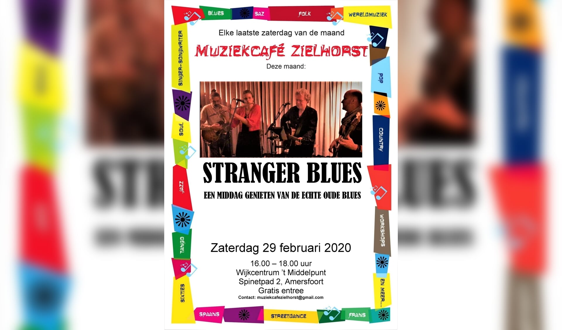 Stranger Blues in Muziekcafé Zielhorst