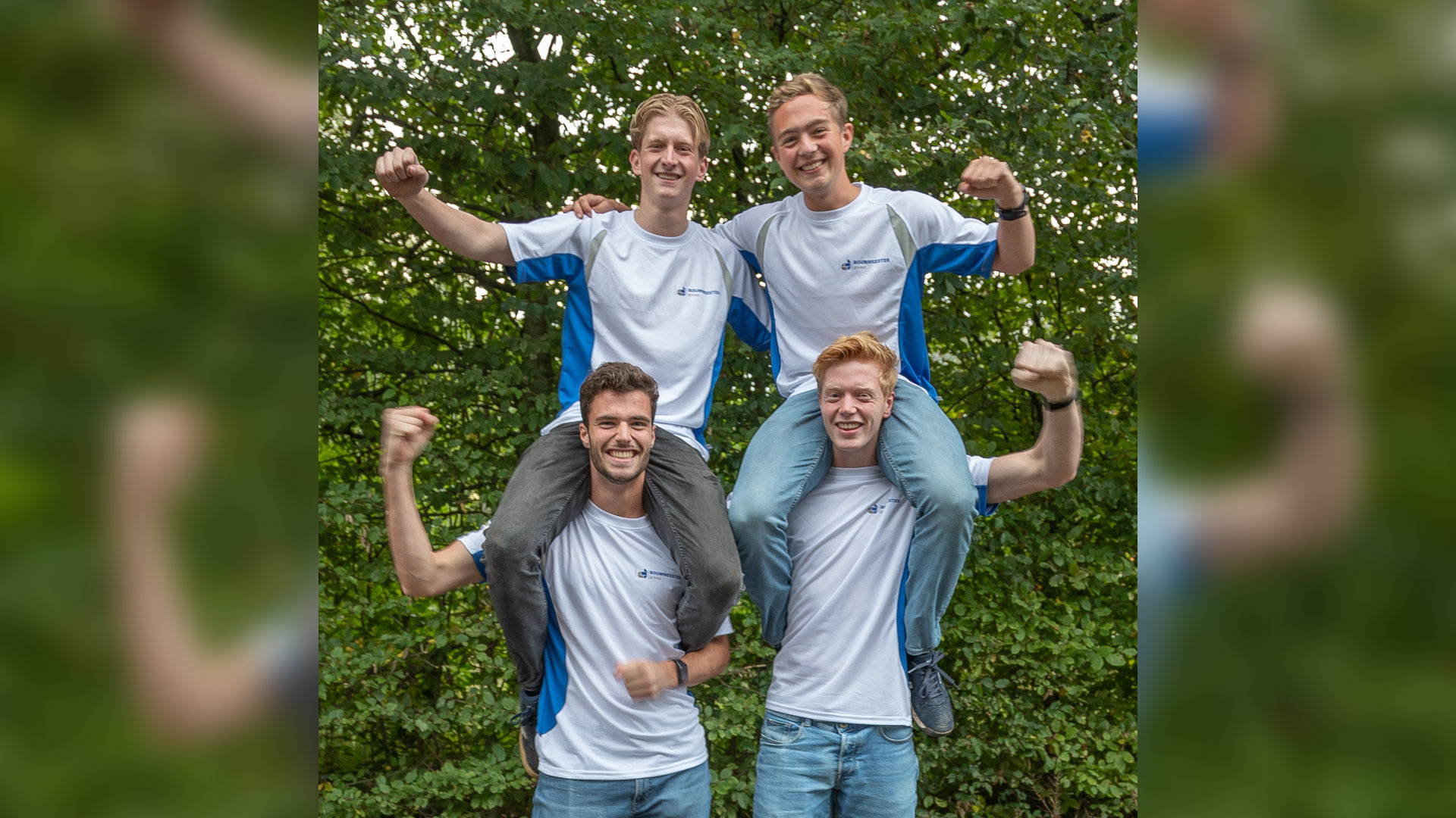 Vier vrienden uit Poeldijk lopen marathon voor zus Zita en ME-onderzoek