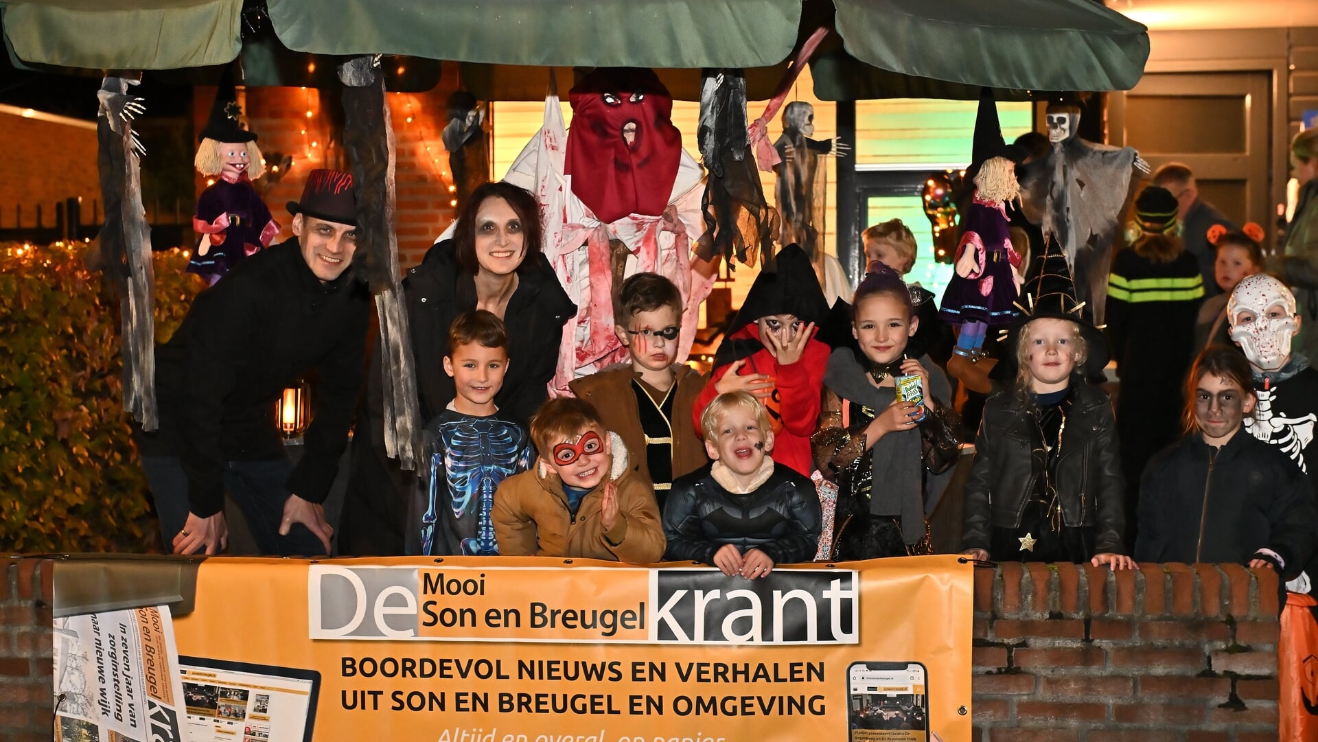 Halloweenpret in ’t Zand met meer dan 180 kinderen